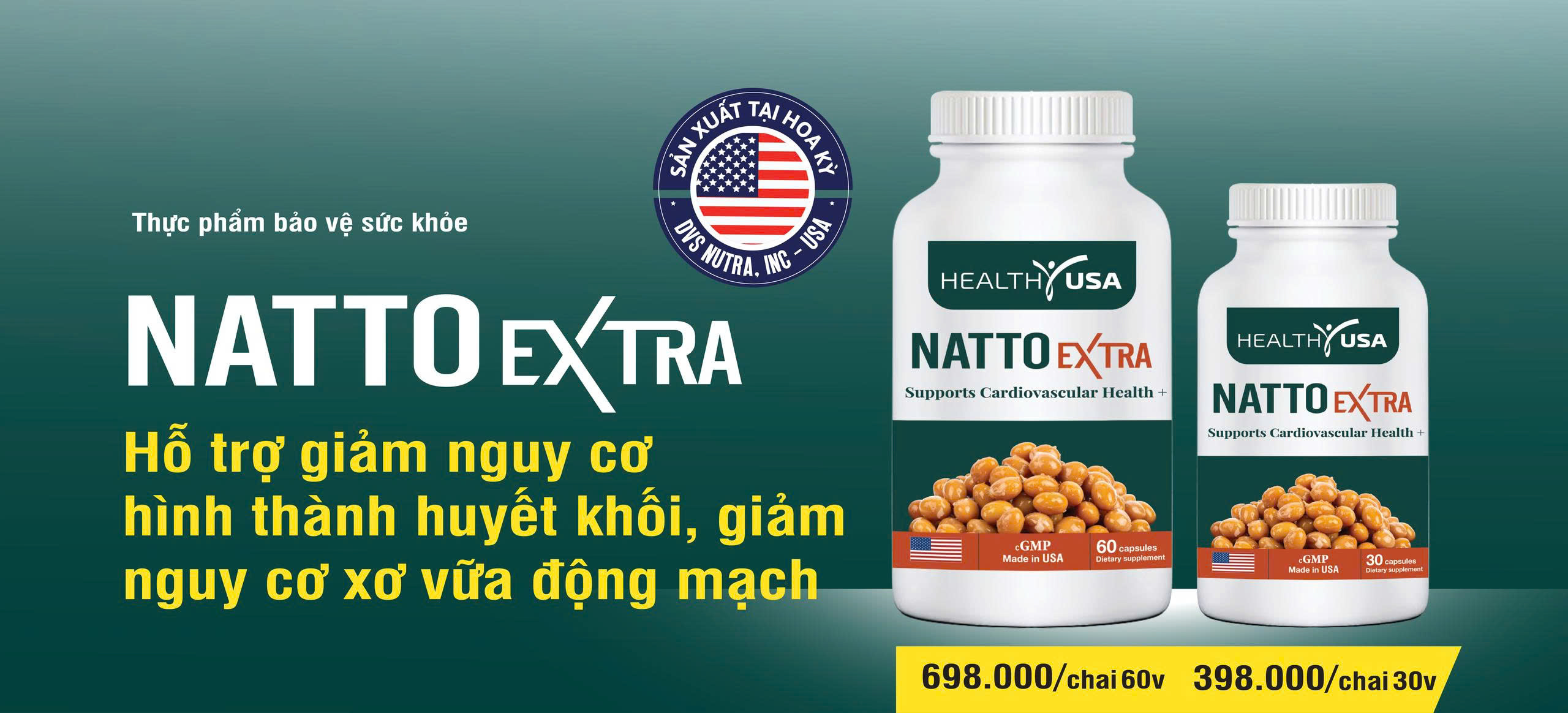 NATTO EXTRA - Giảm nguy cơ huyết khối