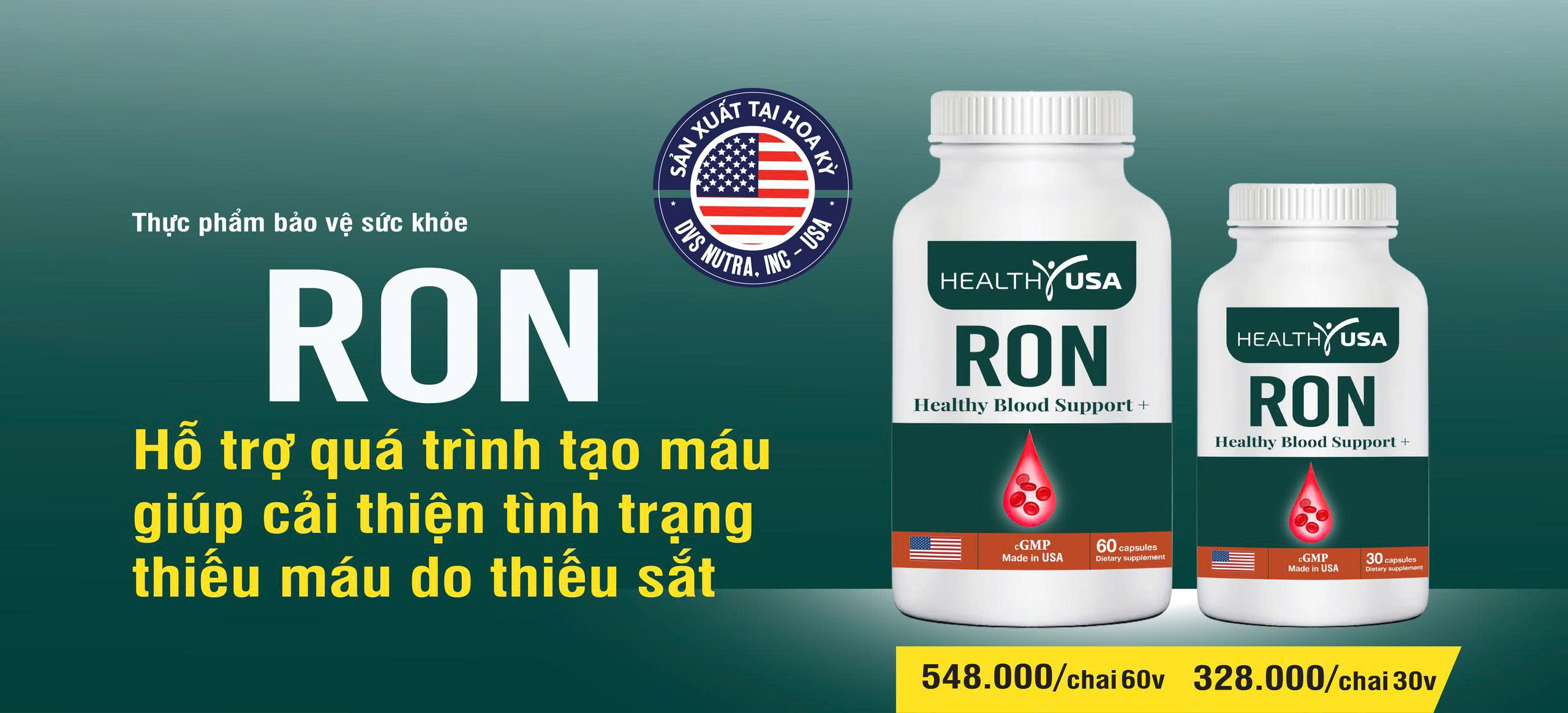 Ron – bổ máu, chống thiếu máu