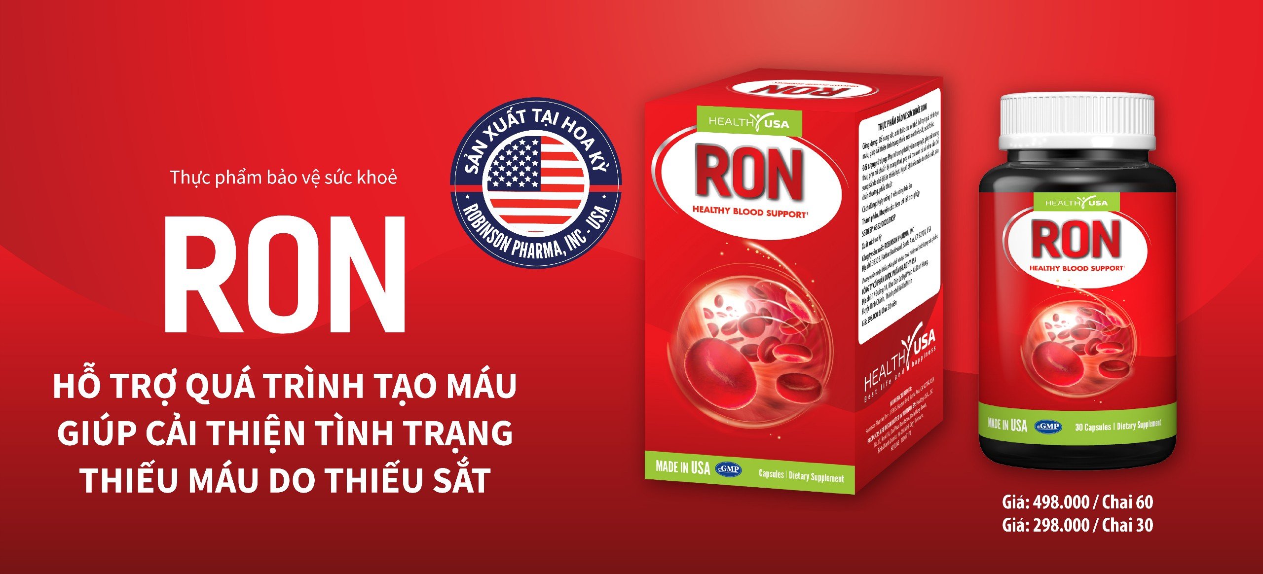 Ron – bổ máu, chống thiếu máu