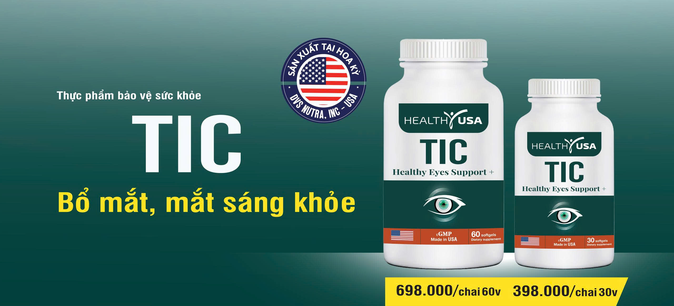 Tic – bổ mắt, mắt sáng khỏe